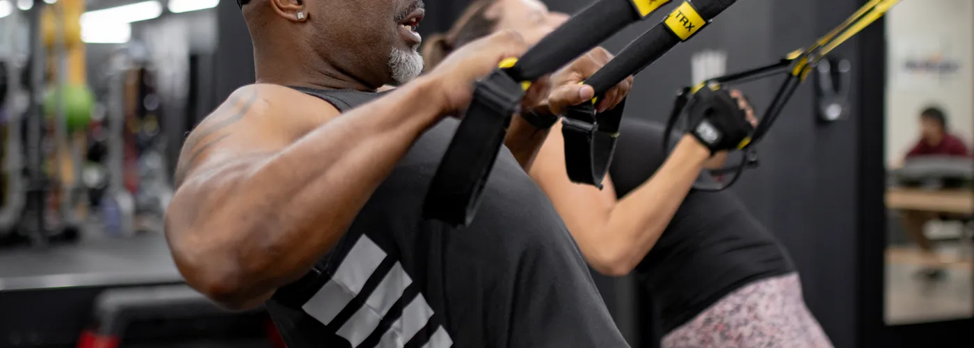 1-on-1 personal training session at AfterBurns Fitness