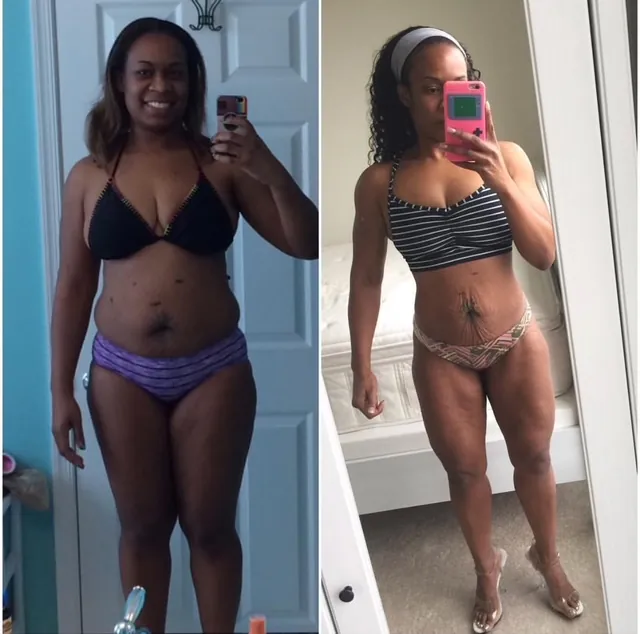 Client transformation — AfterBurns Fitness