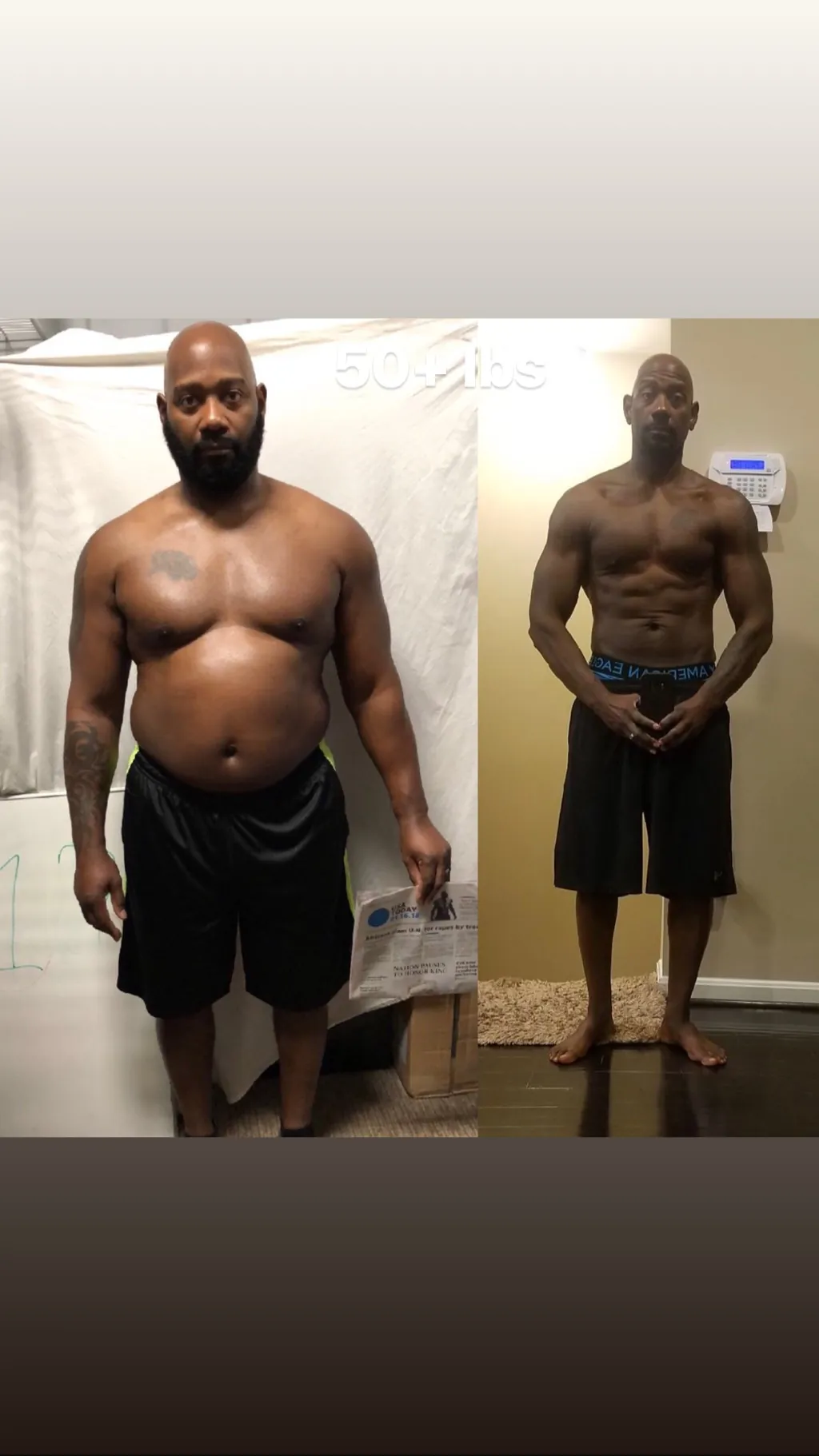 Client transformation — AfterBurns Fitness